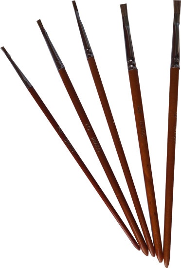 DRACO flat and round modelling brushes